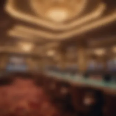 Luxurious Casino Ambiance Elegant casino interior showcasing luxury