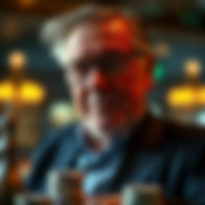 A portrait of the Godfather of Poker, showcasing his charisma and passion for the game.