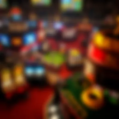 A Vibrant Sports Betting Scene Aerial view of a bustling sports betting venue in Louisiana