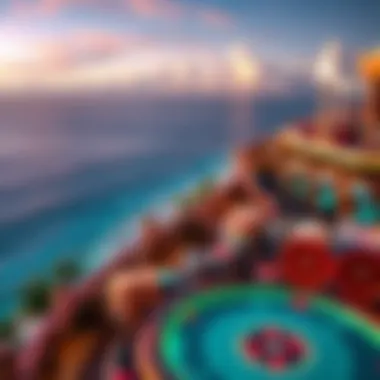 A stunning view of a casino overlooking the ocean