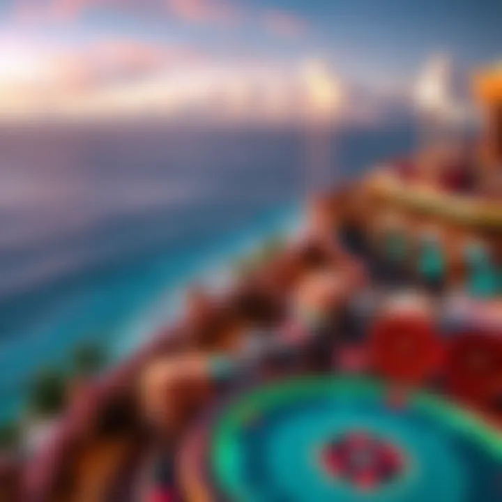 A stunning view of a casino overlooking the ocean