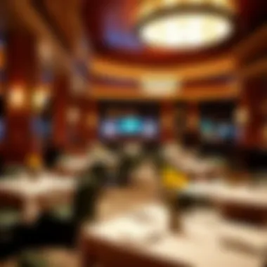Sophisticated Dining Experience at Turning Stone Elegant dining area within Turning Stone Casino featuring gourmet cuisine