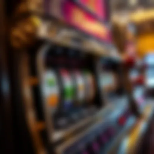 Intricate design of a handpay slot machine highlighting its unique features