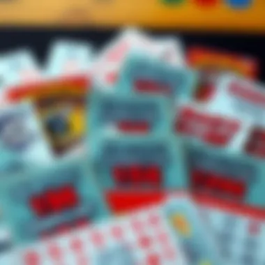 A variety of NJ scratch-off tickets displayed