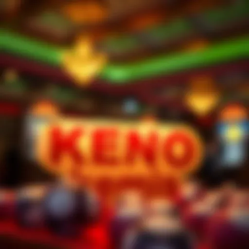 Illustration explaining the Keno game concept
