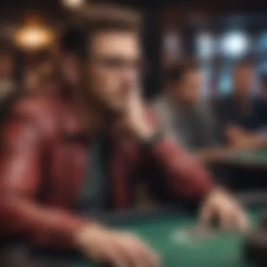 The Psychology of Poker A professional player deep in thought during a game