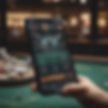 Modern Racing Betting App Interface Overview of a modern racing betting app interface featuring live odds.