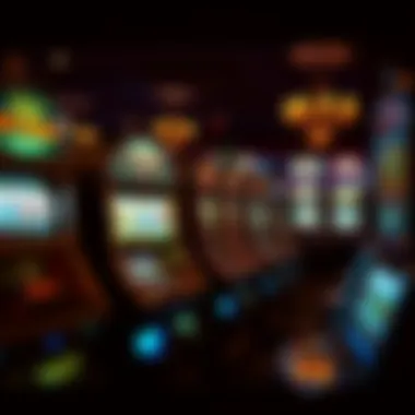 Historic evolution display of slot machines in a Seminole casino