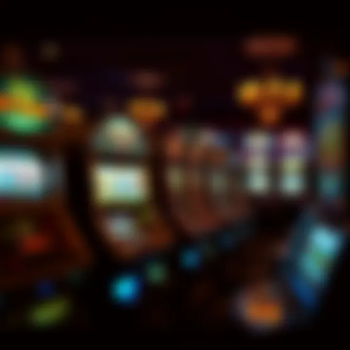 Historic evolution display of slot machines in a Seminole casino