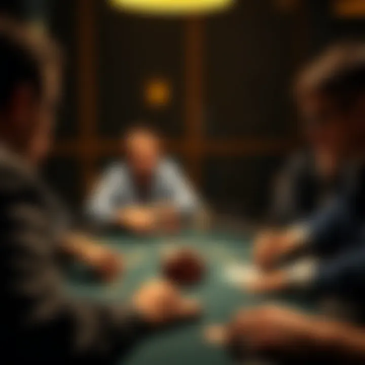 Players engaged in a poker game