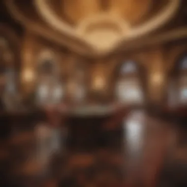 Opulence in Casino Design A luxurious casino lobby with vibrant decor