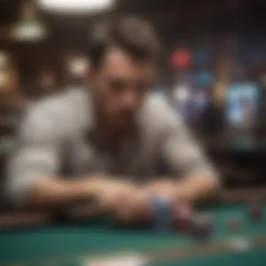 The Thrill of the Game with Unlimited Chips An intense poker game showcasing players in action