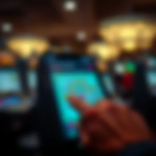 Visual representation of a lottery scratch off app interface