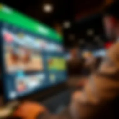 Navigating Online Betting Platforms Screen capture of a popular horse racing betting site