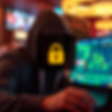 A depiction of digital security measures for online gambling